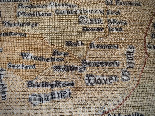 GEORGIAN MAP SAMPLER ANN THORNYCROFT 1780 - ADDITIONAL PHOTO 7