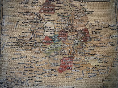 GEORGIAN MAP SAMPLER ANN THORNYCROFT 1780 - ADDITIONAL PHOTO 9