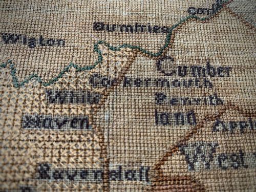 GEORGIAN MAP SAMPLER ANN THORNYCROFT 1780 - ADDITIONAL PHOTO 17