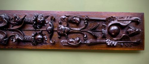 19TH CENTURY CLASSICALLY CARVED MAHOGANY PANEL - ADDITIONAL PHOTO 16