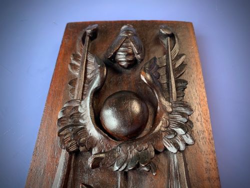 19TH CENTURY CLASSICALLY CARVED MAHOGANY PANEL - ADDITIONAL PHOTO 19