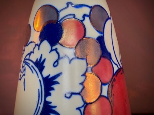 PAIR OF CHARLOTTE RHEAD ART DECO LUSTRE VASES - ADDITIONAL PHOTO 2