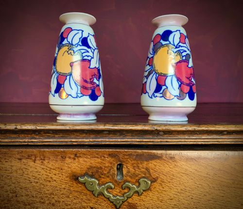 PAIR OF CHARLOTTE RHEAD ART DECO LUSTRE VASES - ADDITIONAL PHOTO 3