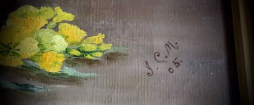 OIL ON CANVAS 'WALLFLOWERS' - ADDITIONAL PHOTO 3