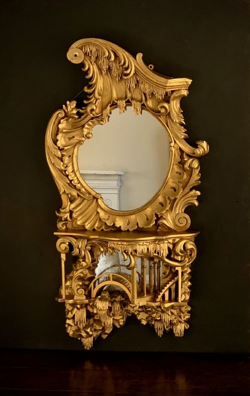 victorian chinoiserie gilded mirror in the georgian style - CATEGORY: ANTIQUE MIRRORS - DATED VICTORIAN