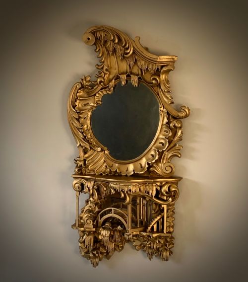 VICTORIAN CHINOISERIE GILDED MIRROR IN THE GEORGIAN STYLE - ADDITIONAL PHOTO 10