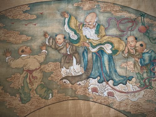18TH CENTURY CHINESE PAINTING ON SILK QIANLONG PERIOD 1735 1796 - ADDITIONAL PHOTO 3