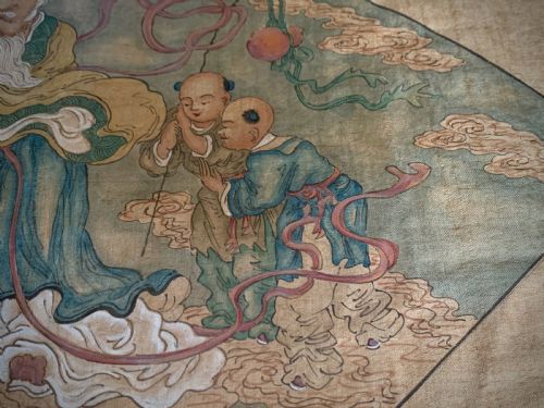 18TH CENTURY CHINESE PAINTING ON SILK QIANLONG PERIOD 1735 1796 - ADDITIONAL PHOTO 4
