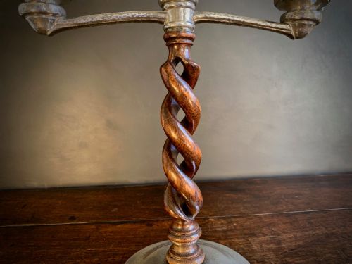 PAIR OF LIBERTY TUDRIC ARTS AND CRAFTS CANDELABRA - ADDITIONAL PHOTO 9