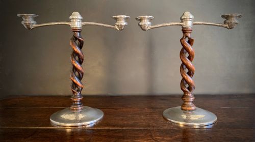 PAIR OF LIBERTY TUDRIC ARTS AND CRAFTS CANDELABRA CIRCA 1910 - ADDITIONAL PHOTO 21