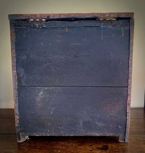 SUPERB ARTS AND CRAFTS COPPER LOG BOX - ADDITIONAL PHOTO 6