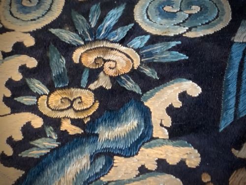 CHINESE EMBROIDERED SILK OFFICIAL'S RANK BADGE MANDARIN DUCK QUING DYNASTY 1644 1911 - ADDITIONAL PHOTO 7