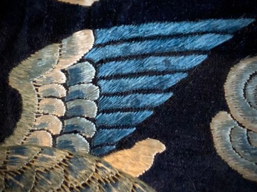 CHINESE EMBROIDERED SILK OFFICIAL'S RANK BADGE MANDARIN DUCK QUING DYNASTY 1644 1911 - ADDITIONAL PHOTO 8