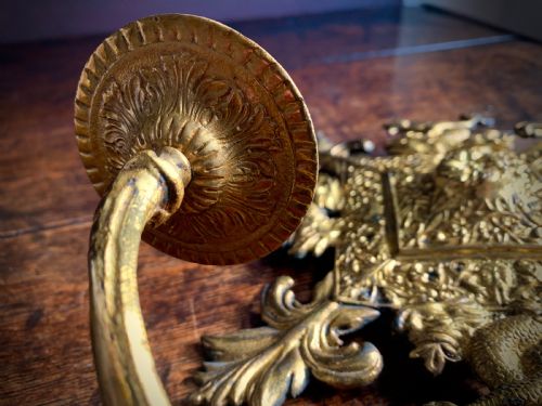 GILDED BRONZE CANDLE SCONCES FRENCH EARLY 19TH CENTURY - ADDITIONAL PHOTO 5