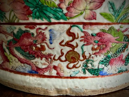 SUPERB MONUMENTAL CANTONESE FLOOR VASE 19TH CENTURY QING DYNASTY DAOGUANG PERIOD - ADDITIONAL PHOTO 16