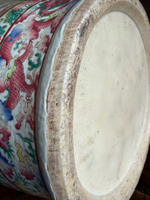 SUPERB MONUMENTAL CANTONESE FLOOR VASE 19TH CENTURY QING DYNASTY DAOGUANG PERIOD - ADDITIONAL PHOTO 26