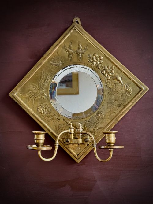 PAIR OF CHINOISERIE GIRANDOLES OR CANDLE SCONCES LATE 19TH OR EARLY 20TH CENTURY - ADDITIONAL PHOTO 10