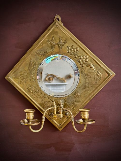 PAIR OF CHINOISERIE GIRANDOLES OR CANDLE SCONCES LATE 19TH OR EARLY 20TH CENTURY - ADDITIONAL PHOTO 11