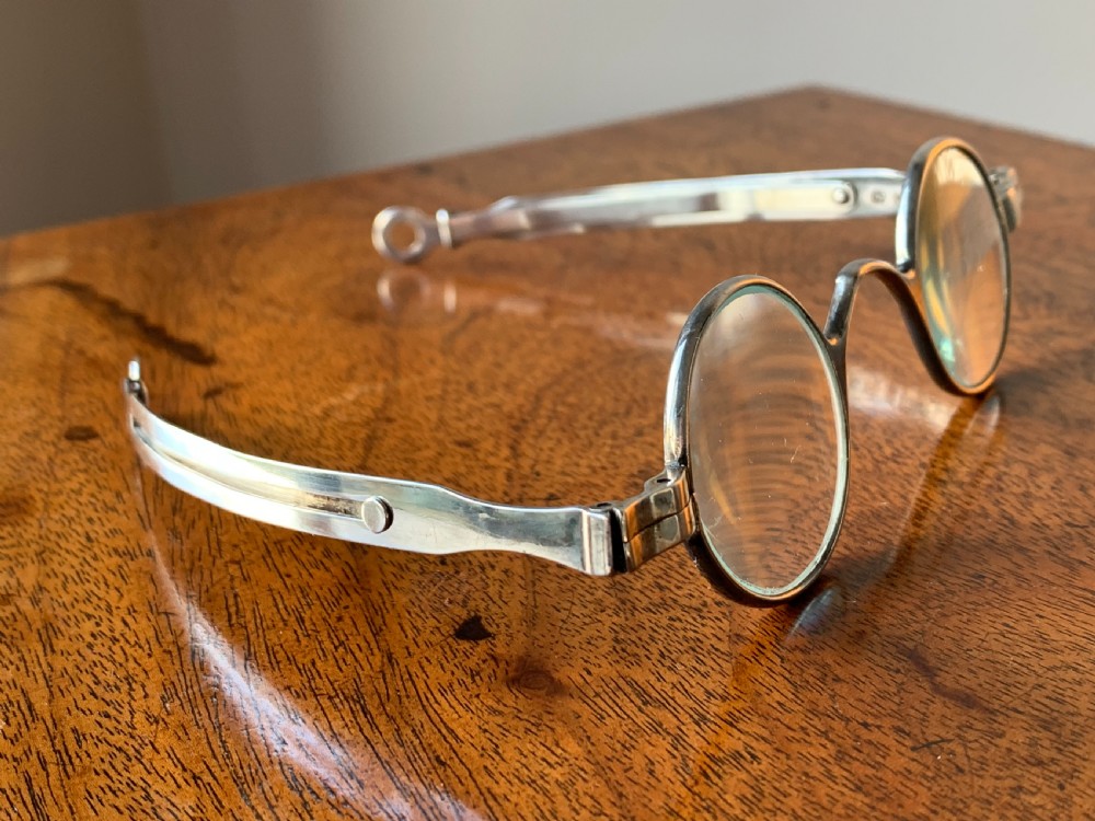 Georgian Silver Wig Spectacles - Birmingham 1804 View II