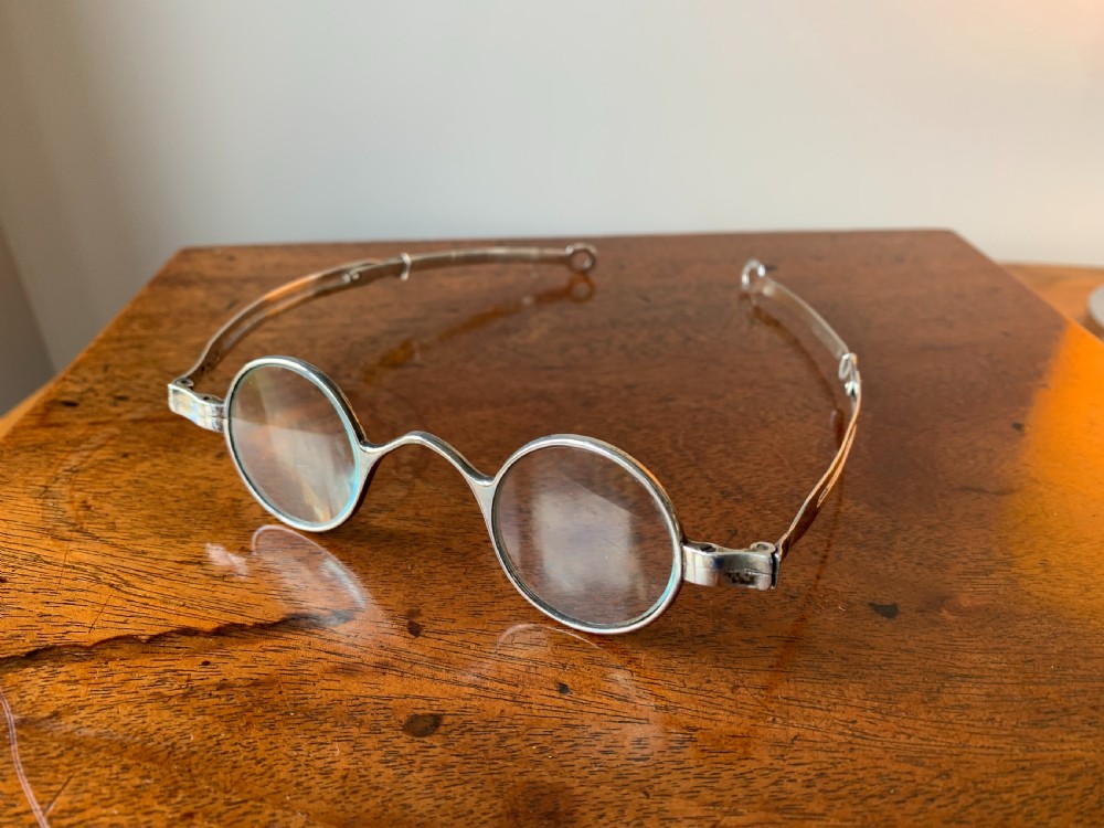 Georgian Silver Wig Spectacles - Birmingham 1804 View III