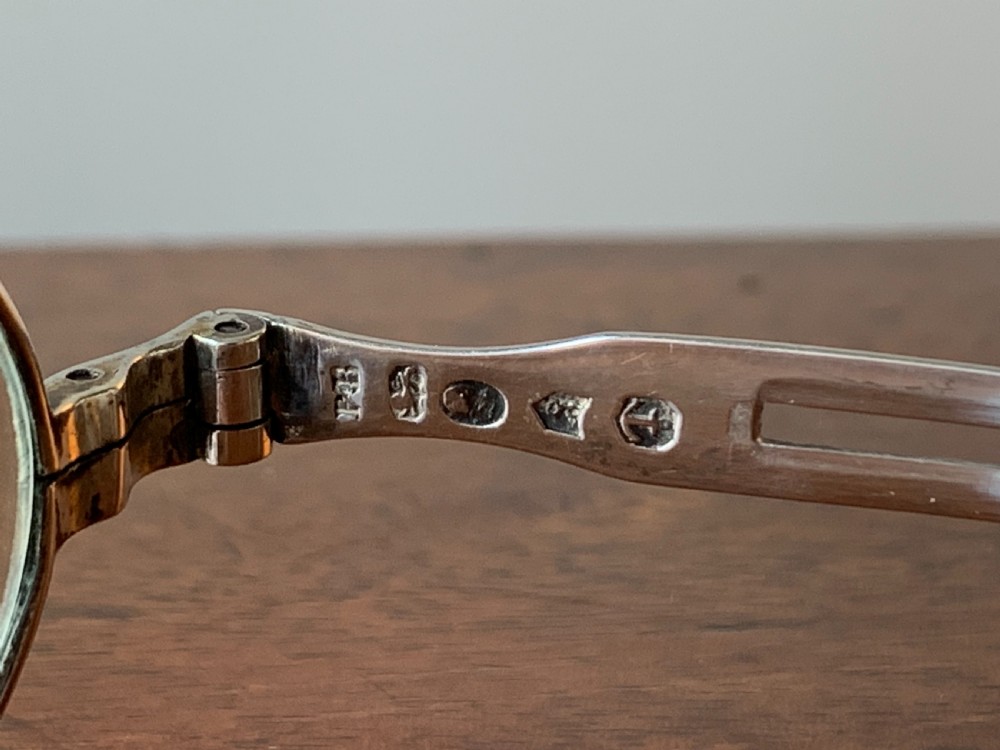 Georgian Silver Wig Spectacles - Birmingham 1804 View IV