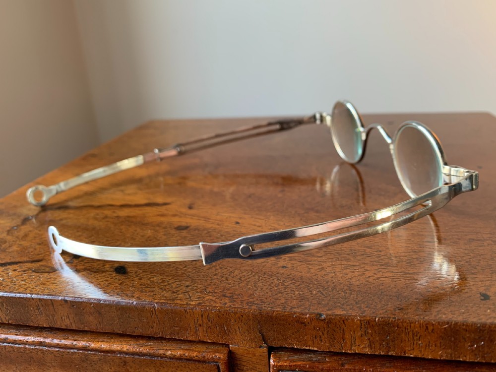 Georgian Silver Wig Spectacles - Birmingham 1804 View VII