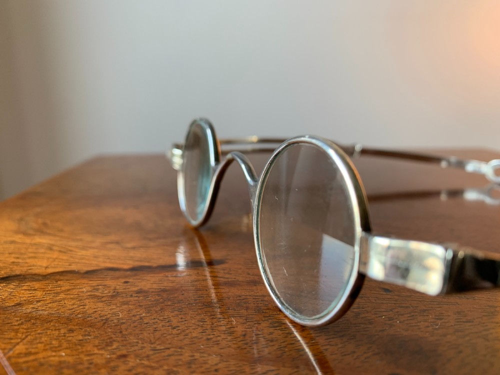 Georgian Silver Wig Spectacles - Birmingham 1804 View XI