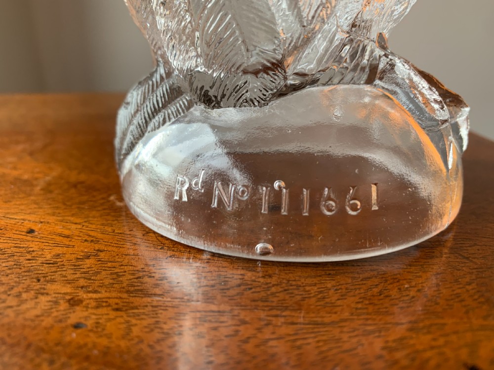 GLASS OWL TOBACCO JAR - MATTHEW TURNBULL, CIRCA 1888. View X