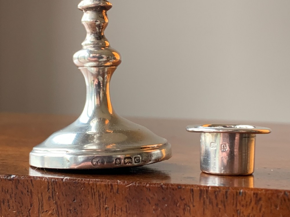 Miniature Bacchus Silver Candlestick - Birmingham, 1902 by William Aitken. View V