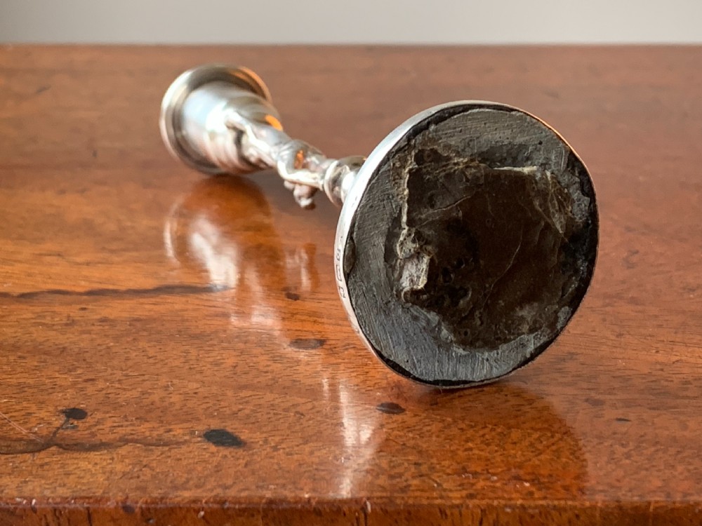 Miniature Bacchus Silver Candlestick - Birmingham, 1902 by William Aitken. View XI