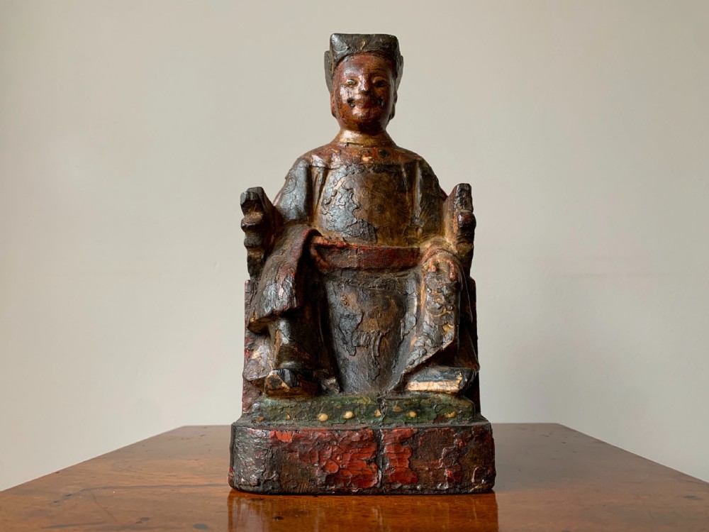 CHINESE TEMPLE FIGURE - LATE MING DYNASTY, 17th Century. View IX
