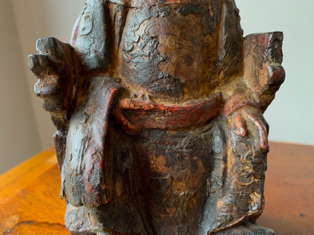 CHINESE TEMPLE FIGURE - LATE MING DYNASTY, 17th Century. View X