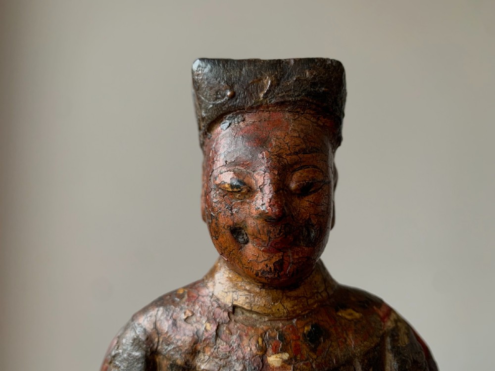 CHINESE TEMPLE FIGURE - LATE MING DYNASTY, 17th Century. View XI