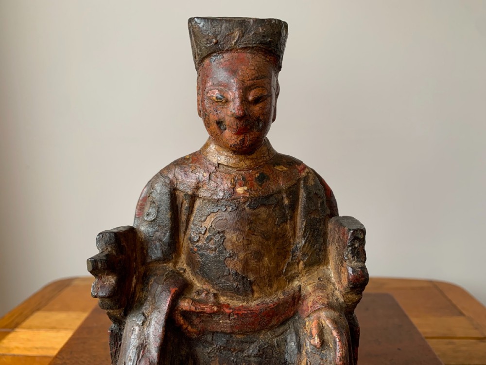 CHINESE TEMPLE FIGURE - LATE MING DYNASTY, 17th Century. View XII