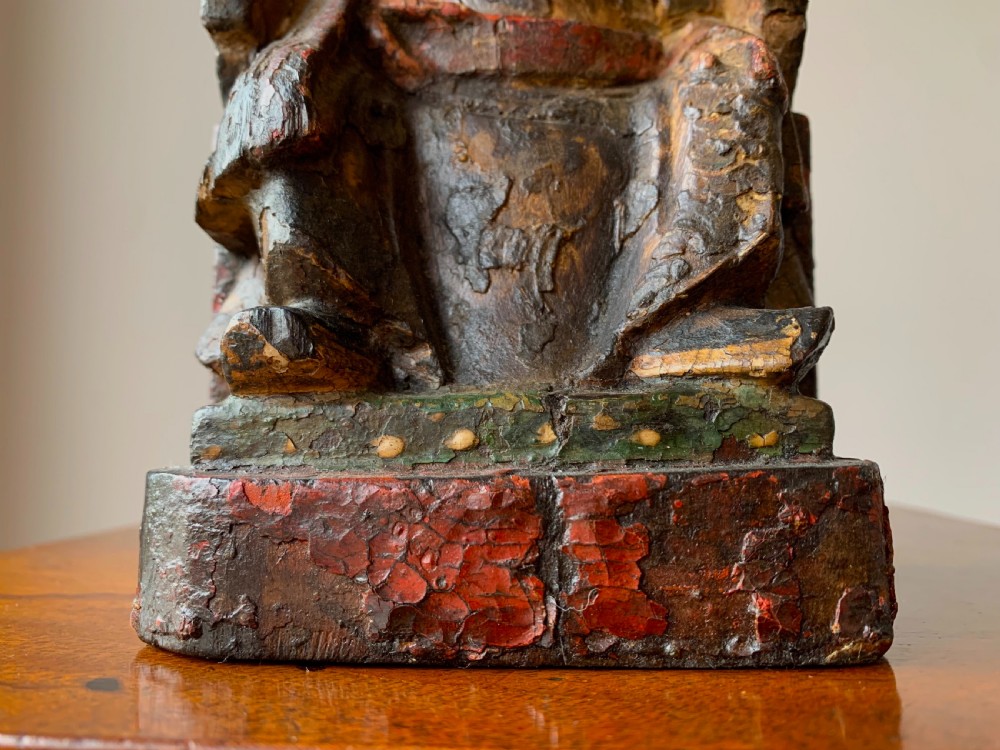 CHINESE TEMPLE FIGURE - LATE MING DYNASTY, 17th Century. View XIII