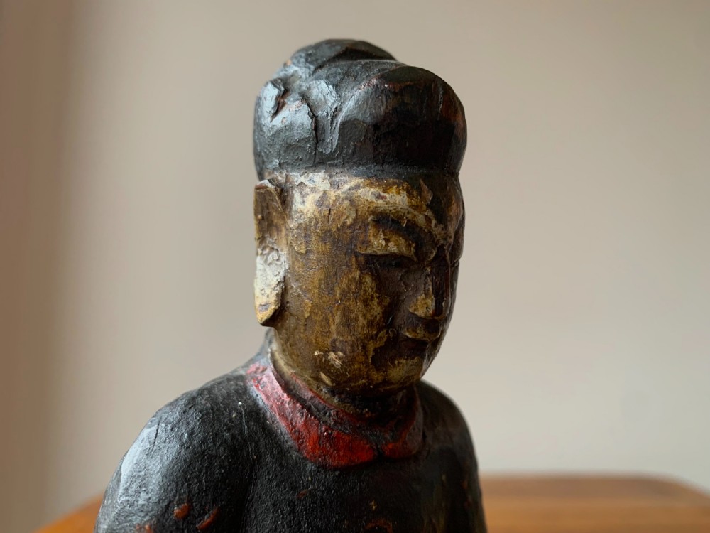 CHINESE TEMPLE FIGURE - EARLY QUING DYNASTY, 18TH CENTURY View VIII