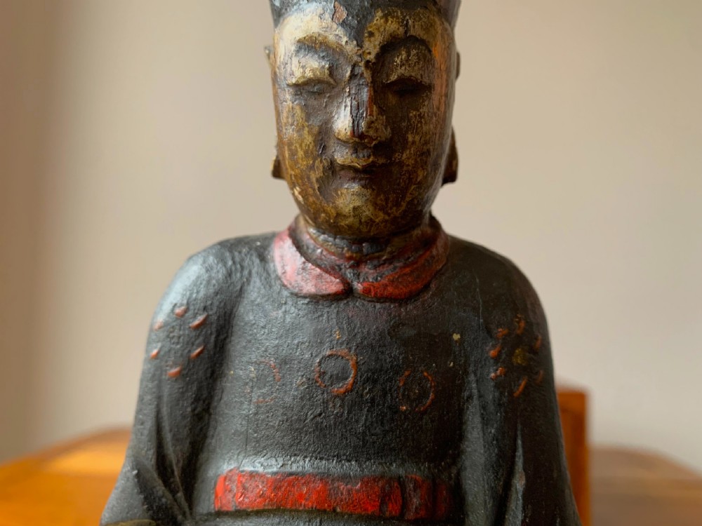 CHINESE TEMPLE FIGURE - EARLY QUING DYNASTY, 18TH CENTURY View XV