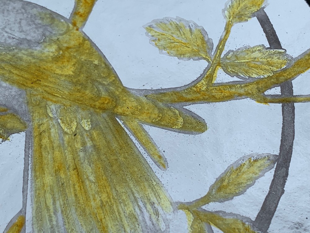 VICTORIAN STAINED GLASS SASH WINDOW PANEL View IX