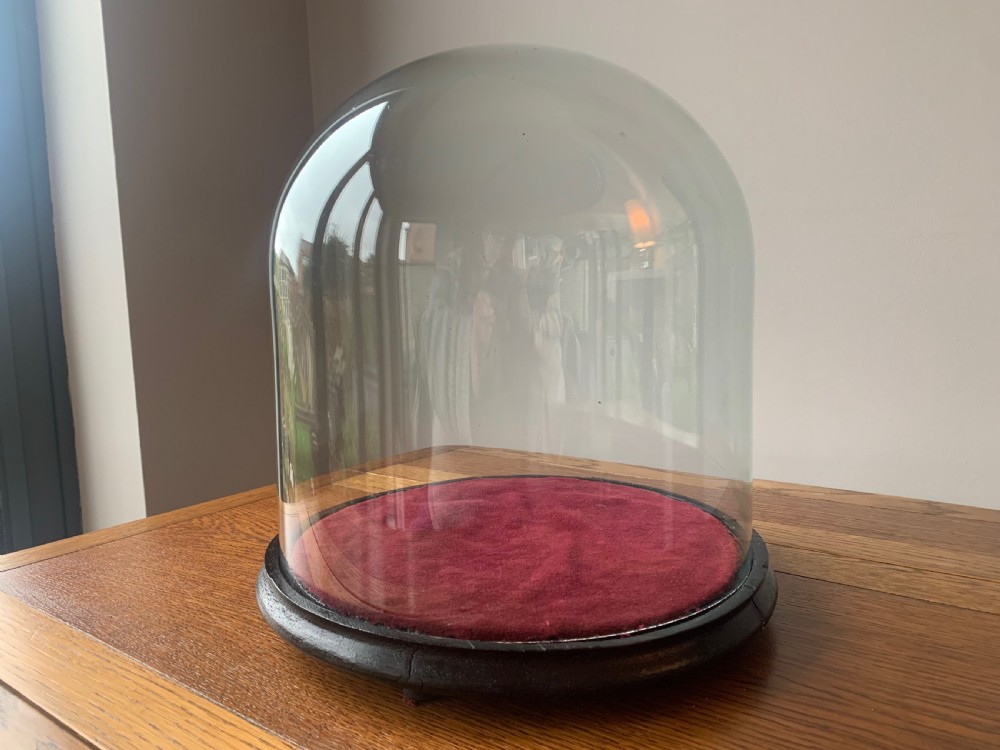 HAND BLOWN VICTORIAN GLASS DISPLAY DOME  View XI