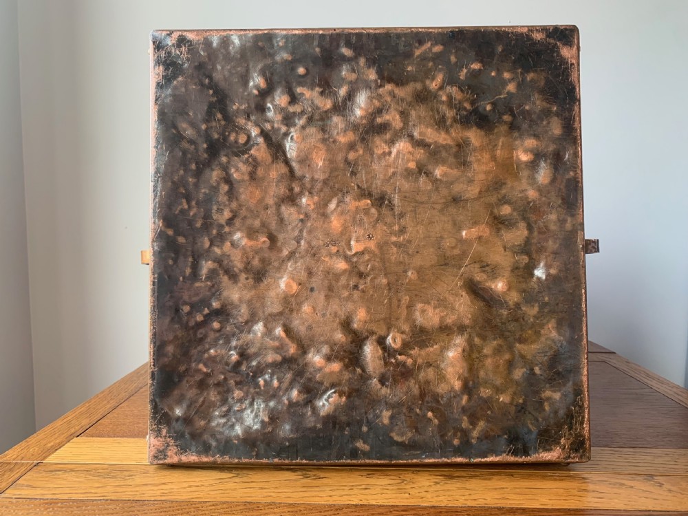ARTS AND CRAFTS COPPER COAL BOX BY BENHAM AND FROUD View X