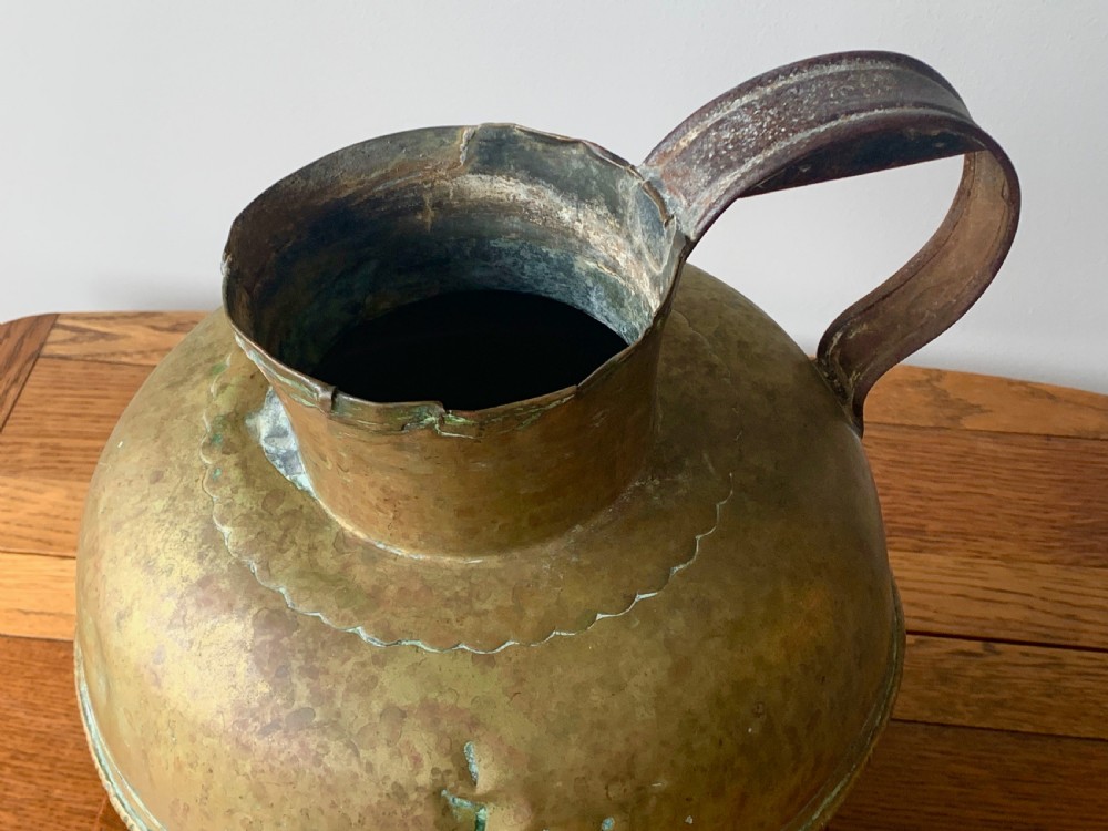HUGE BRASS MIDDLE EASTERN WATER PITCHER View XI
