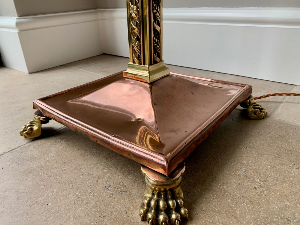 COPPER AND BRASS COUNTRY HOUSE EXTENDING FLOOR / STANDARD LAMP View IV