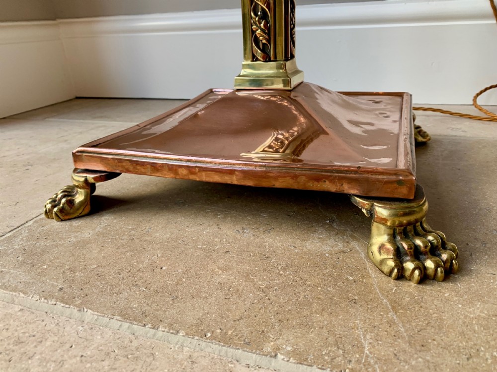 COPPER AND BRASS COUNTRY HOUSE EXTENDING FLOOR / STANDARD LAMP View VI