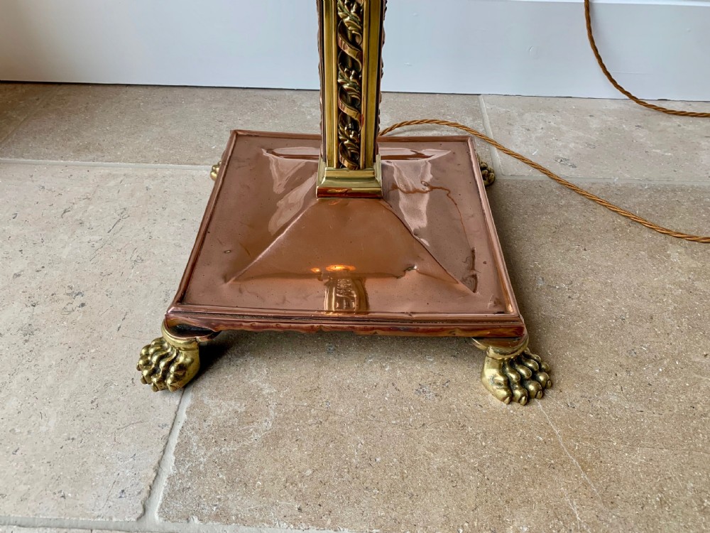 COPPER AND BRASS COUNTRY HOUSE EXTENDING FLOOR / STANDARD LAMP View XIV