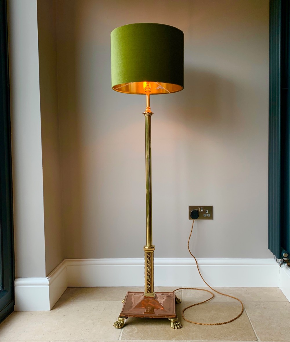 COPPER AND BRASS COUNTRY HOUSE EXTENDING FLOOR / STANDARD LAMP View XVII