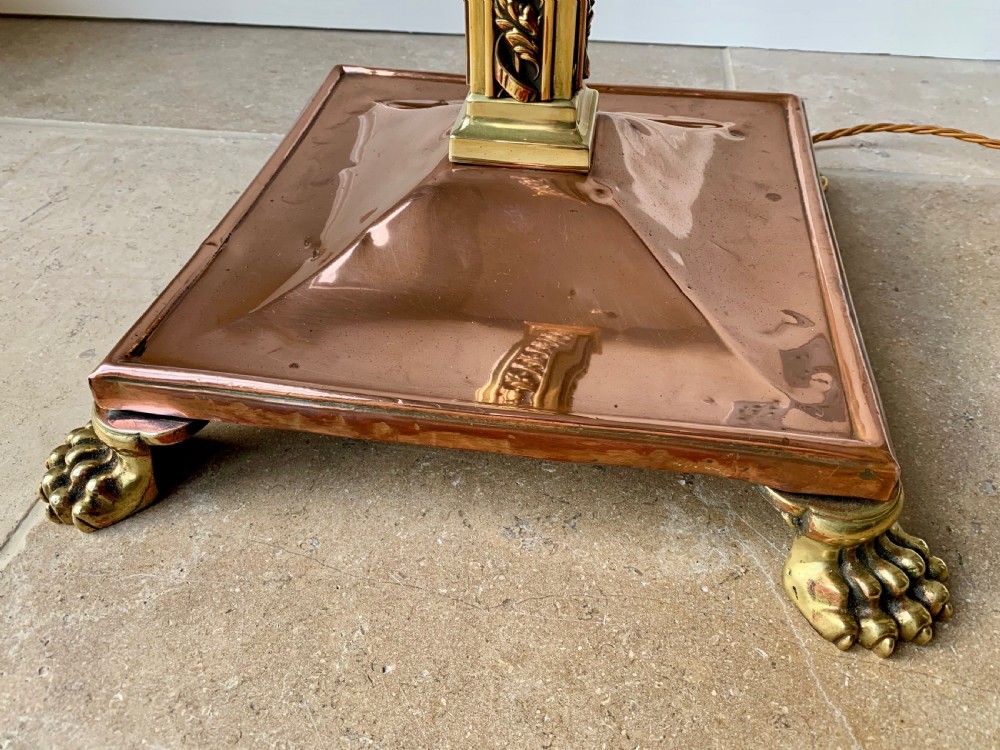 COPPER AND BRASS COUNTRY HOUSE EXTENDING FLOOR / STANDARD LAMP View XX