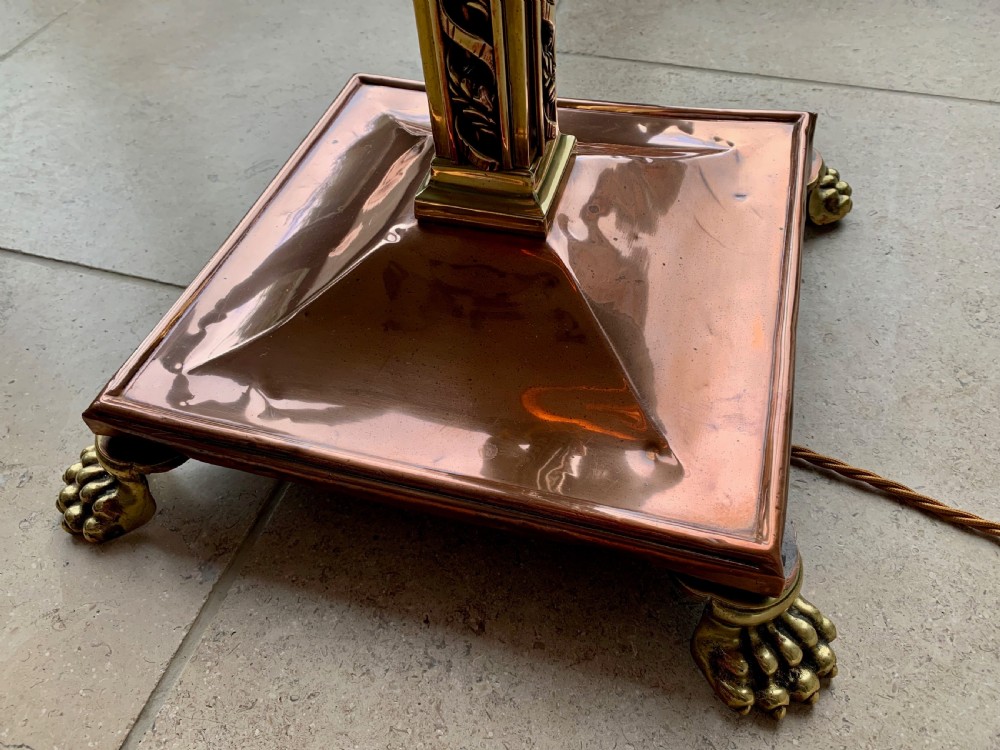 COPPER AND BRASS COUNTRY HOUSE EXTENDING FLOOR / STANDARD LAMP View XXIX
