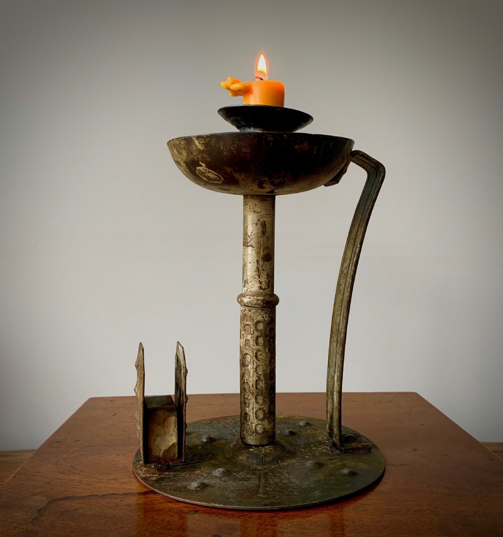 HUGO BERGER FOR GOBERG, GERMAN ARTS AND CRAFTS CHAMBER STICK - 1910