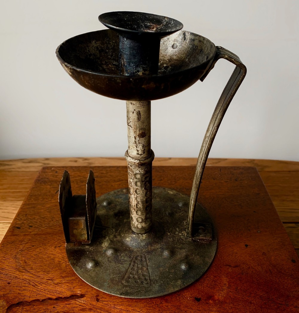 HUGO BERGER FOR GOBERG, GERMAN ARTS AND CRAFTS CHAMBER STICK - 1910 View IX