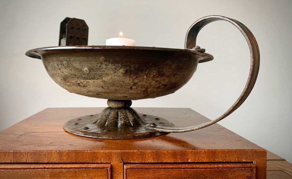 LARGE HUGO BERGER FOR 'GOBERG' CHAMBER STICK - WEST GERMANY 1910. View III